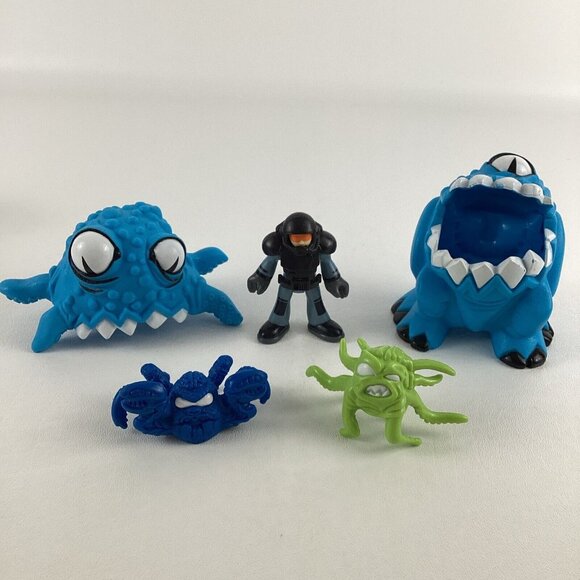 Fisher Price Imaginext Lunar Moon Rover Vehicle Figures Alien Creatures Lot 2008 - Picture 9 of 11